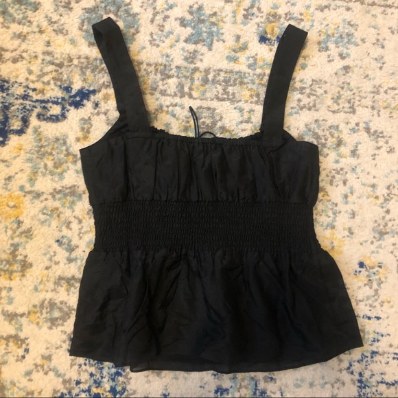 NWT J. Crew Smocked-waist tank in silk-cotton voile - Picture 8 of 9